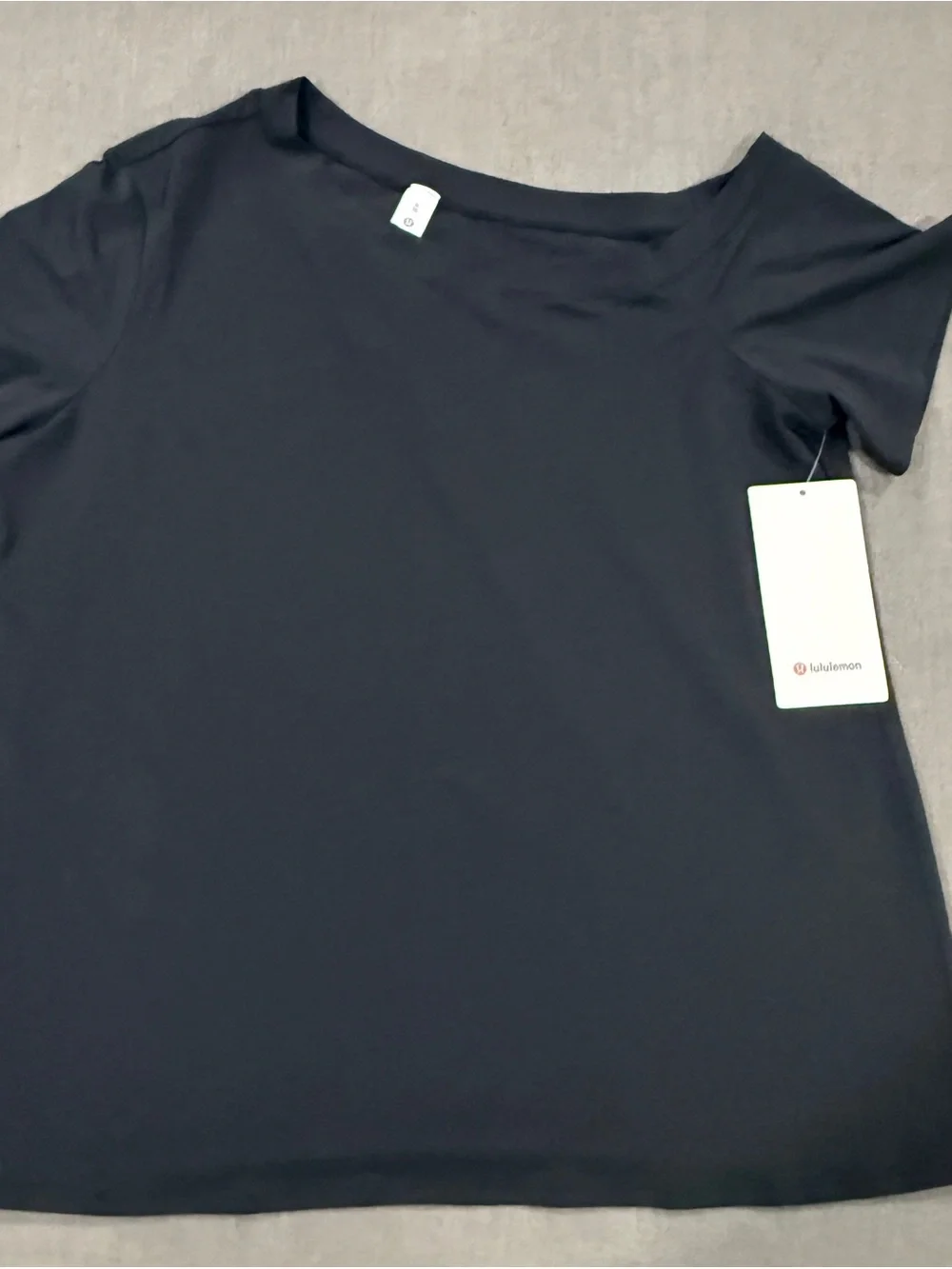 lululemon athletica Black Short Sleeve Scoop Neck Top